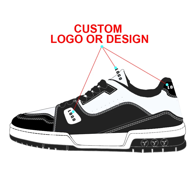OEM Famous Brands Designer Leather Luxury Tennis Vintage Trainer Custom Logo Basketball Sport Casual Sneaker Shoes For Men