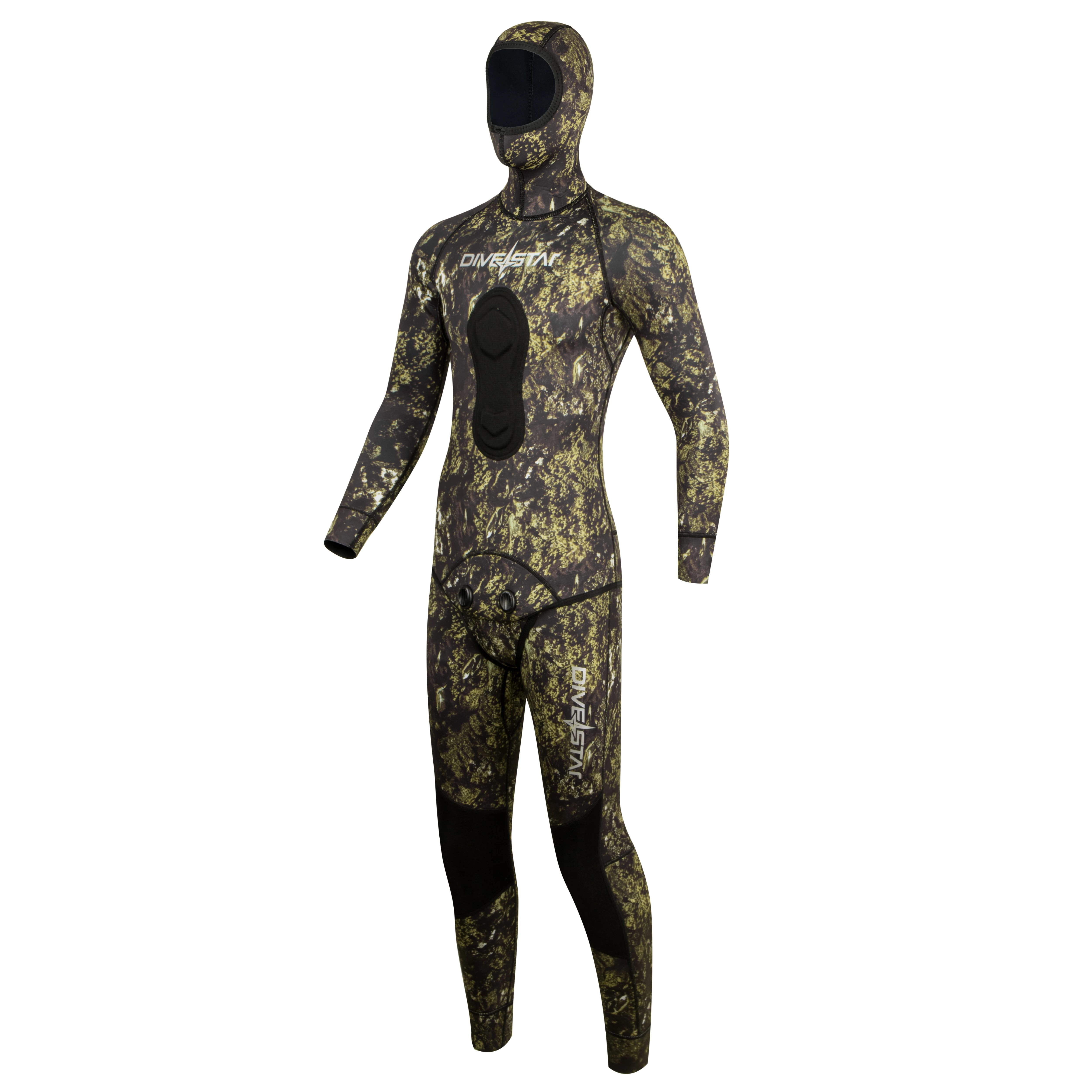 DIVESTAR New Design Camo traje de neopreno  SCR Neoprene Super Stretchy  Long Sleeve Anti-UV Flat Lock Spearfishing Wetsuit