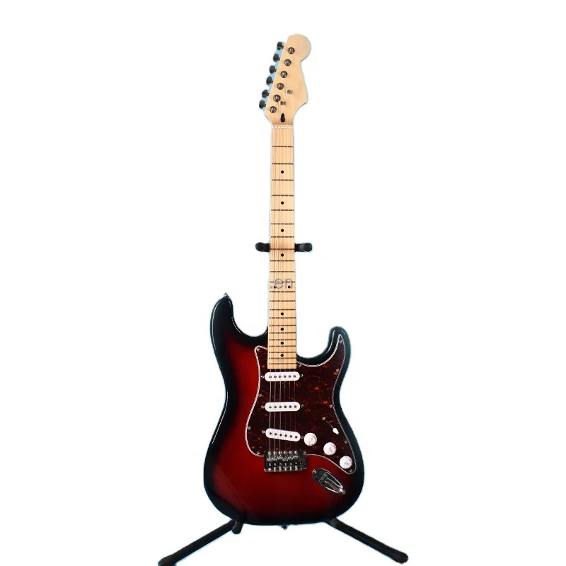 ZLG red burst color 6 string guitar Manufacturer Supply Oem Cheap Unisex 39' Electric Guitar