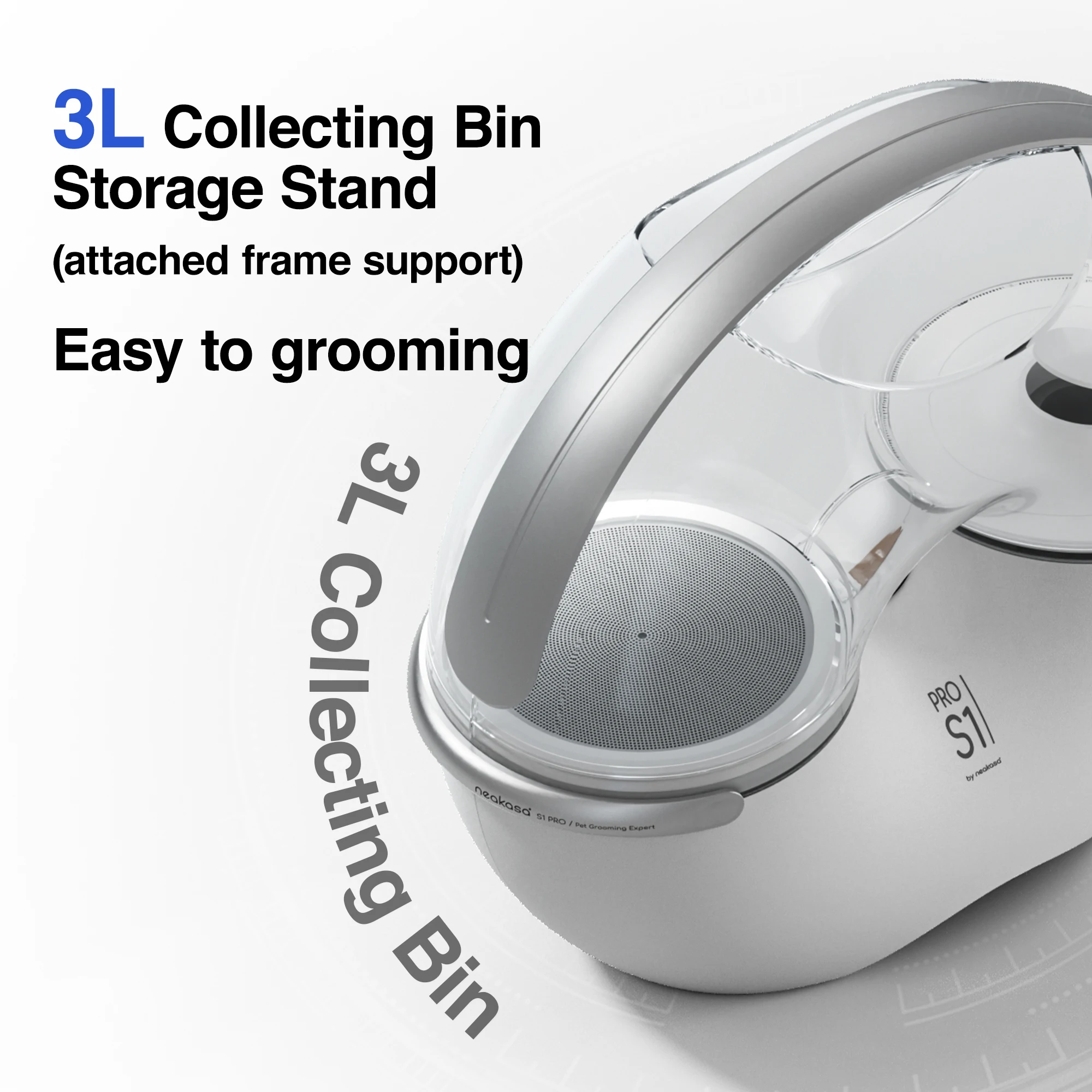 Neakasa S1 Pro Multifunctional Dog Grooming Tool Cleaning Brush Trmmer Blade Pet Hair Vacuum