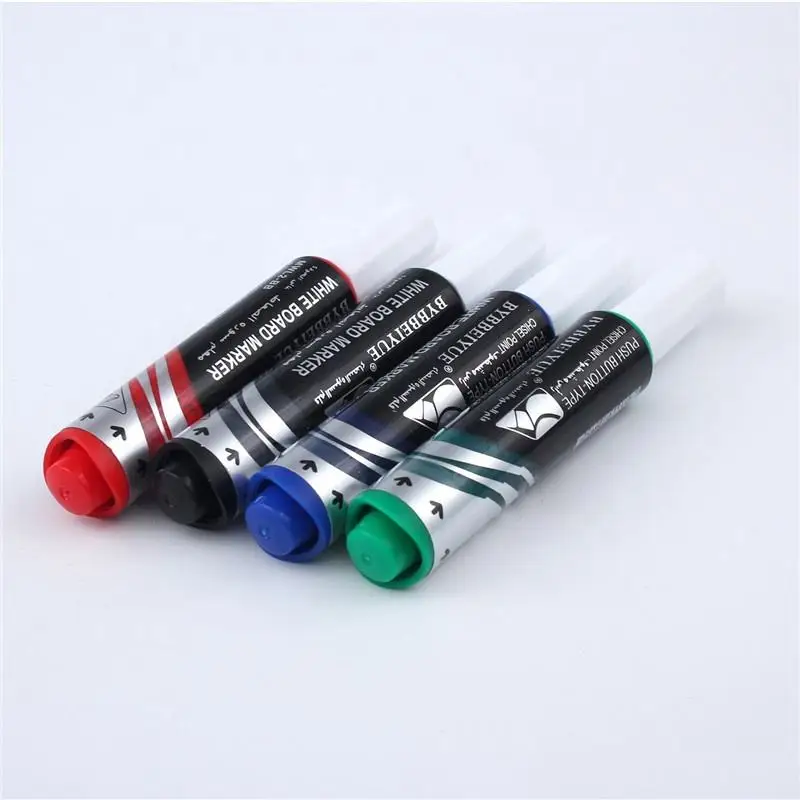 4-colors custom logo whiteboard marker office supplies paint marker large capacity whiteboard pen easy to erase