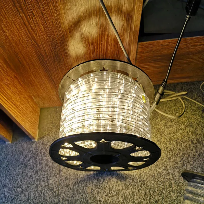 
led Christmas rope lights waterproof 100m 220V/110V dmx rgb led rope light for outdoor decoration 