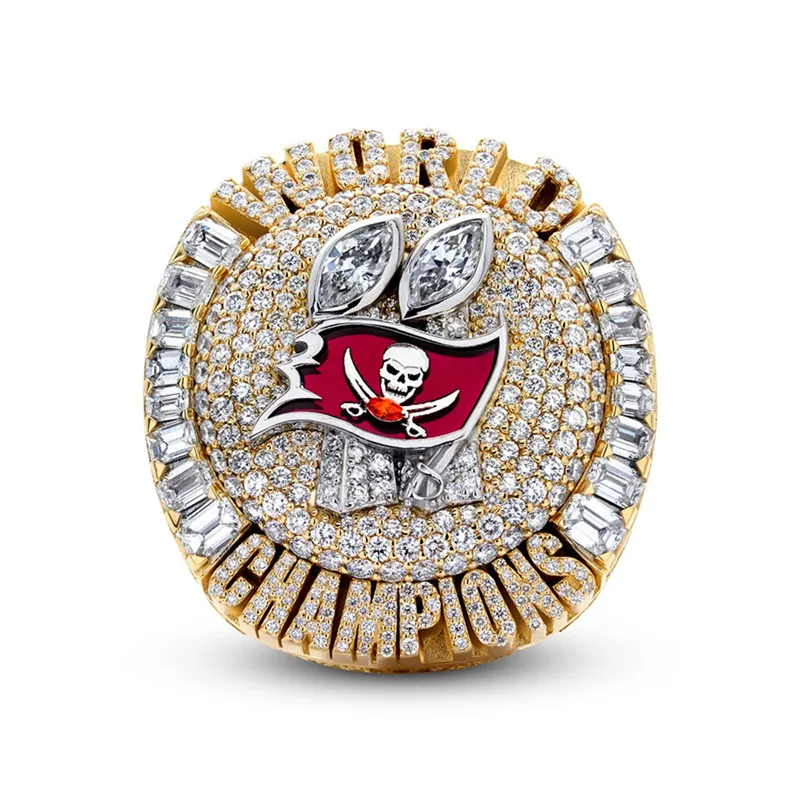 Spot 55th NFL official 2020 Tampa Bay pirate  Championship ring Brady flip ring