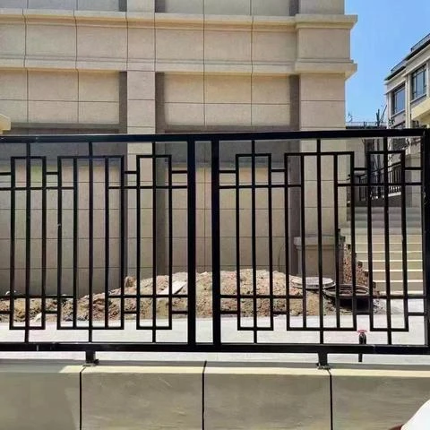 Home Garden Cheap Custom Hot Dipped Galvanized Metal Steel Panel Wrought Iron Picket Fence Panels