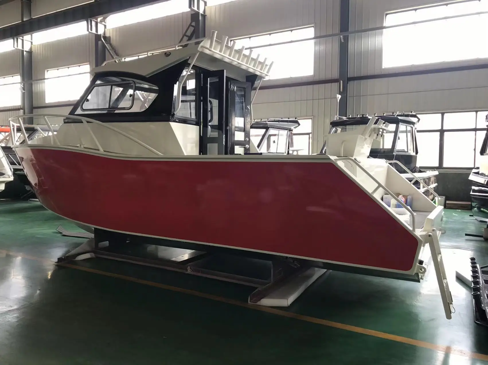 manufacture 7.5 m   26 ft fishing aluminum boat cheap factory speed yacht boat  can with engine