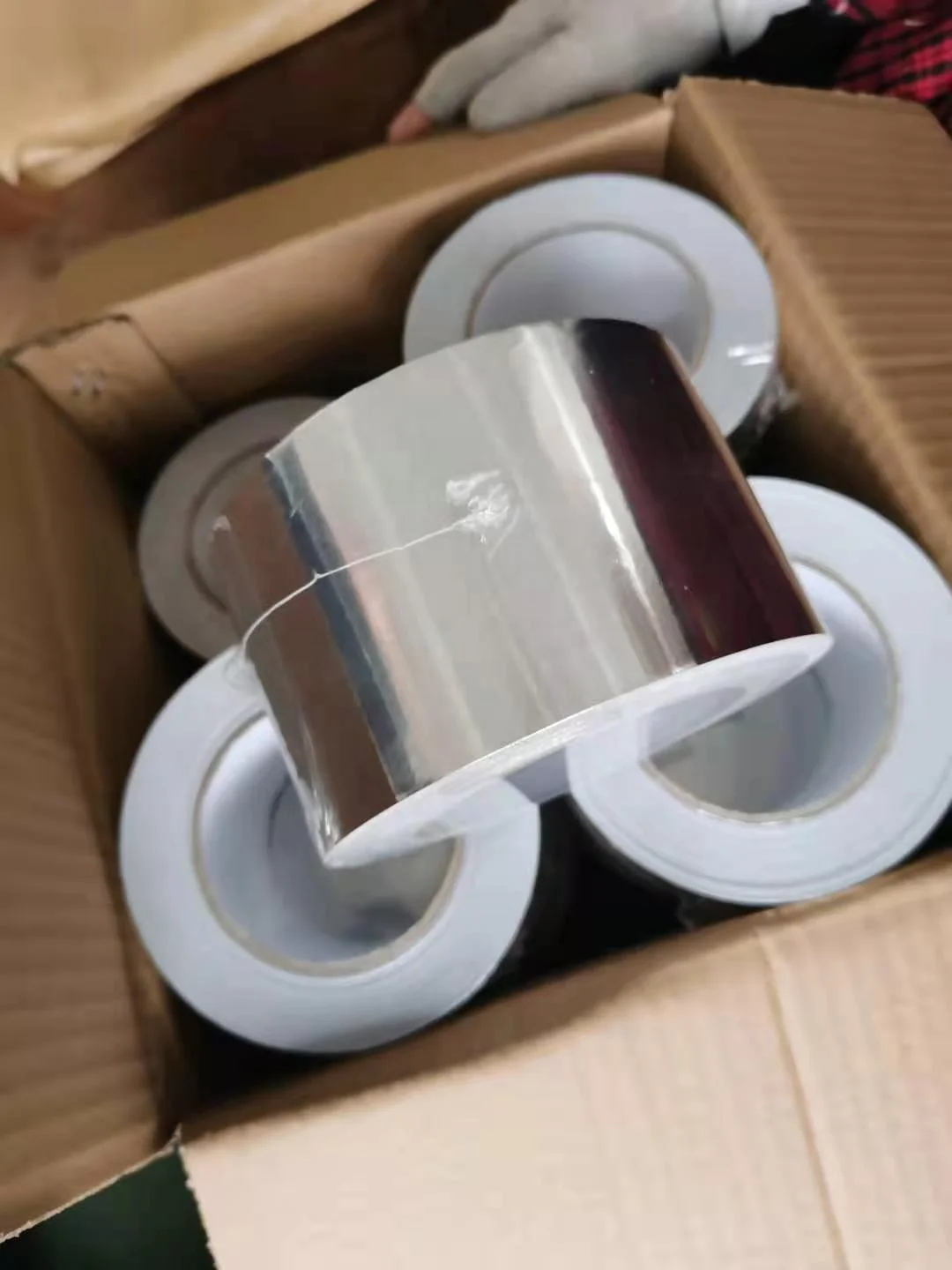 HVAC односторонняя клейкая лента из серебряной алюминиевой фольги водонепроницаемая и огнестойкая термостойкая для маскировки воздуховодов