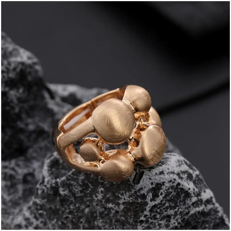 Gold Ring Titanium High Quality Gothic Waterproof Love Black Silver Gemstone Mens Wholesale Bulk Male Italian Blank Pave Ring