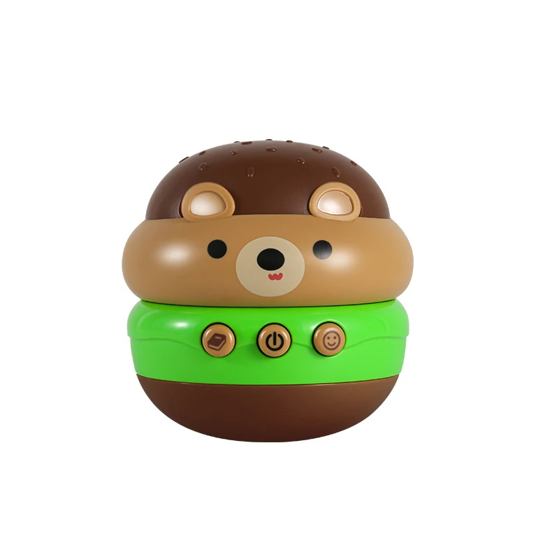 Baby Soothing Toys Montessori Sensory Cartoon Roly Poly Plastic Toy for 6-12 Months with Music and Story