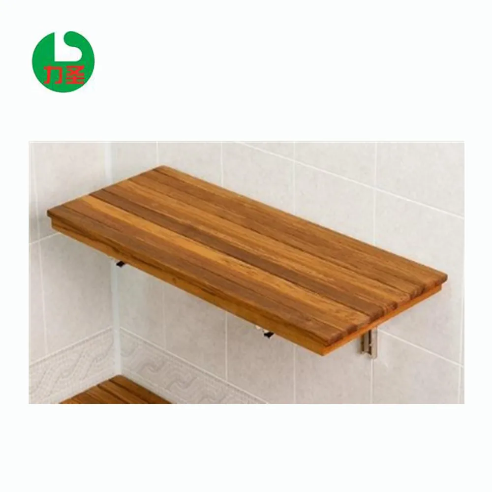 folding shower seat shower bench chair solid wood wall mounted