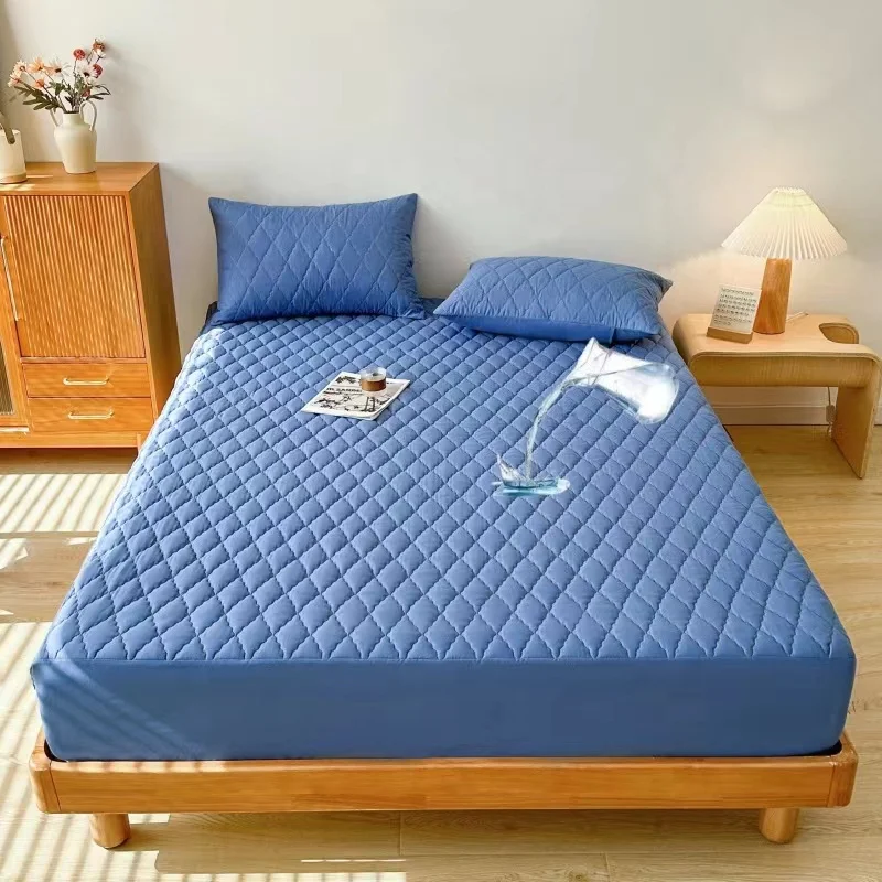 Waterproof Mattress Cover Bed Cover Multicolor Thickened Anti-mite Mattress Cover Protector PVC Bag Jacquard Polyester Adults 20