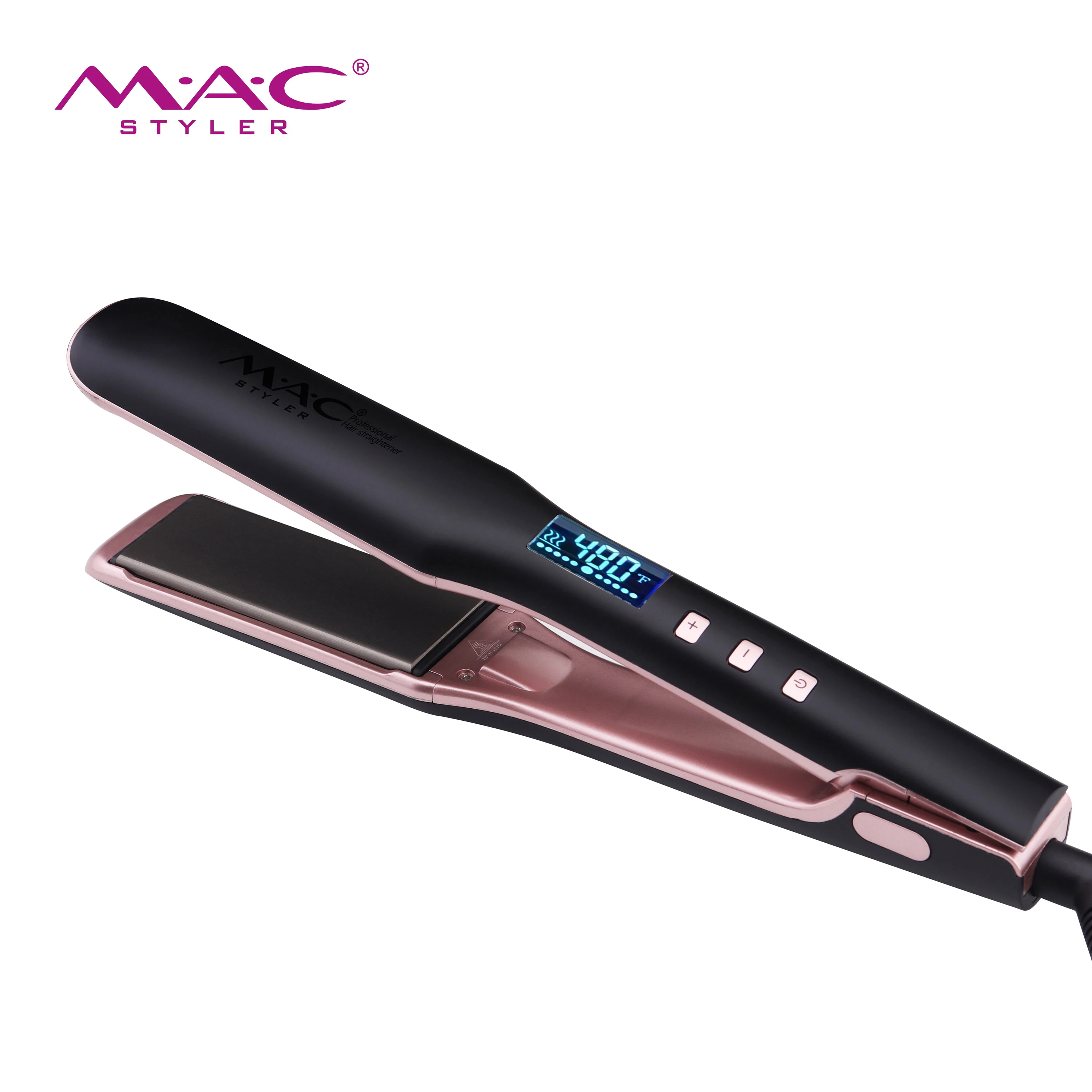 480F оптовая продажа новый титановый выпрямитель для волос Planchas De Cabello профессиональный жидкокристаллический утюжок