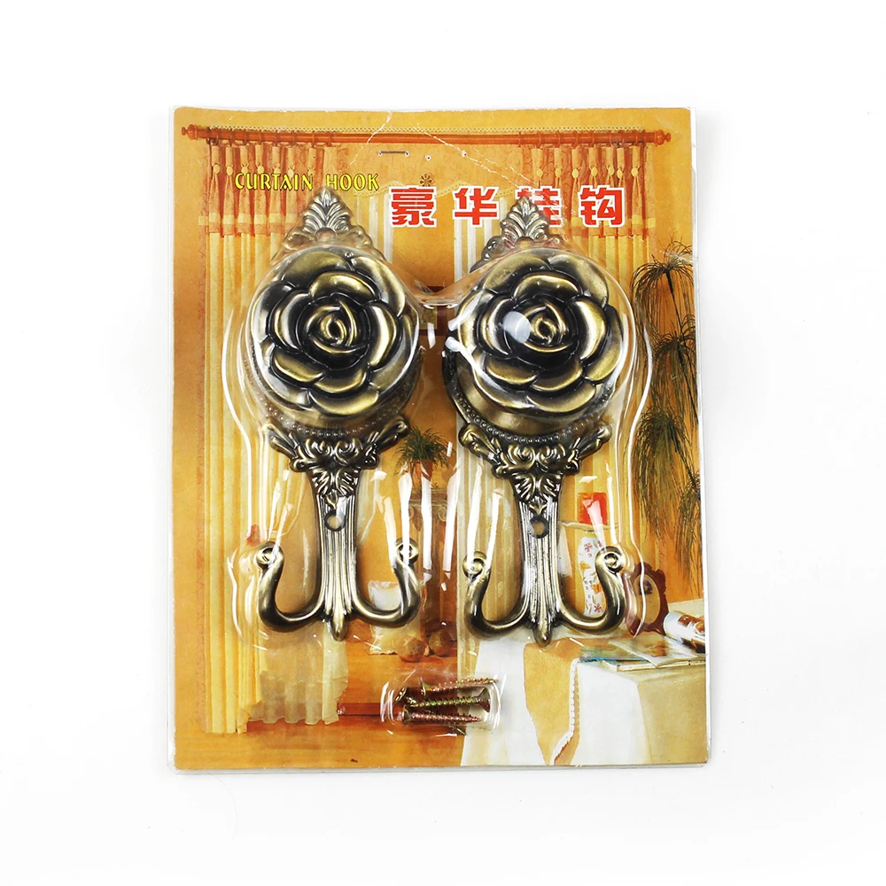 High quality crystal curtain wall hook wholesale factory supply metal curtain tie back