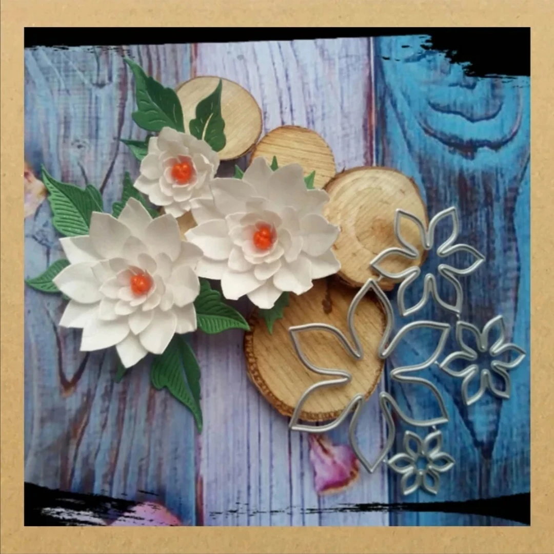 2023 New Flowers Border Edger Corner Frame Sets Steel  Carbon Scrapbooking Metal  Cutting Dies