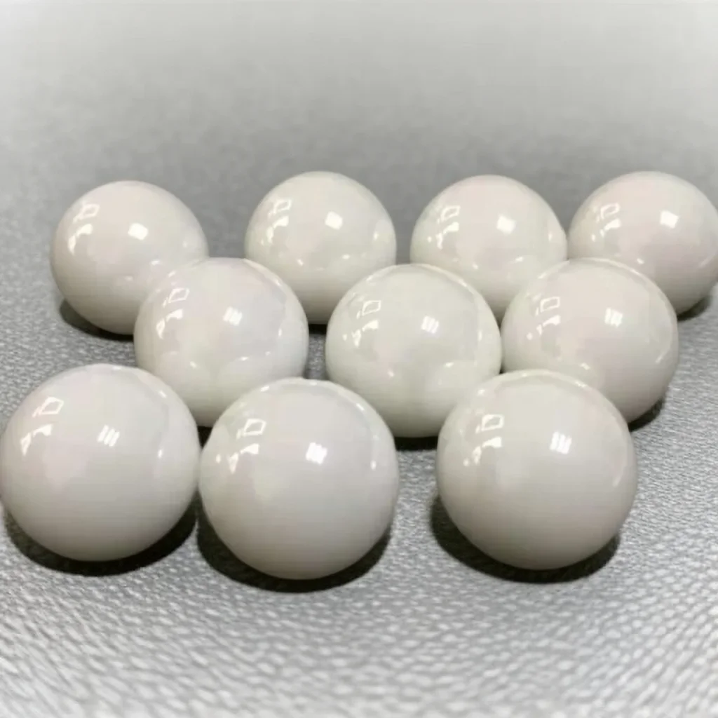 Inert alumina ceramic solid balls with industrial fillers