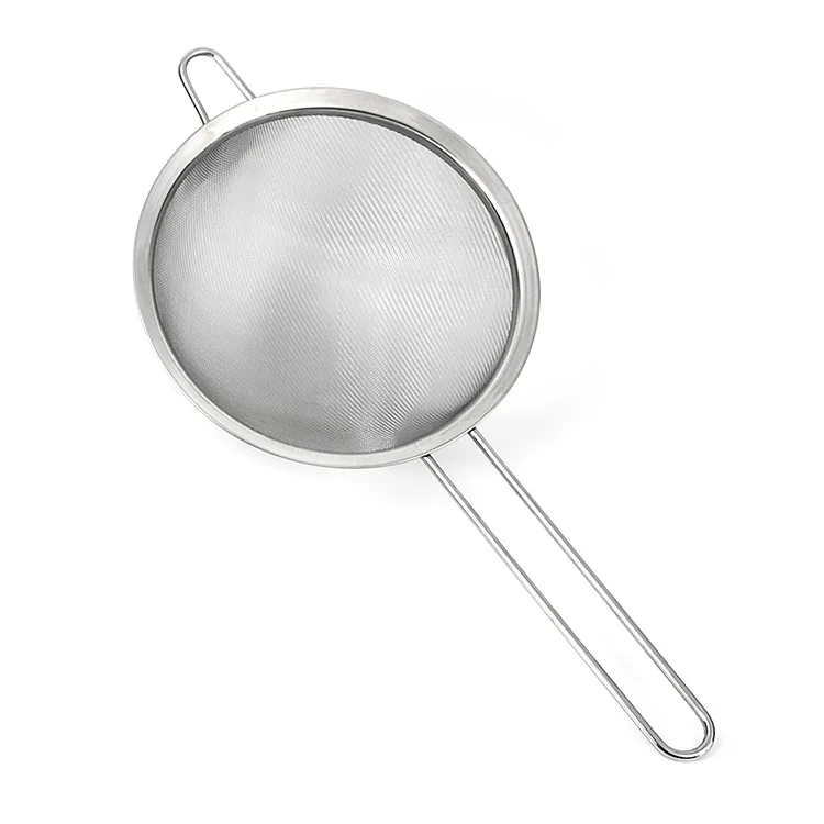 Manufacturers supply stainless steel colander soy milk strainer frying spoon flour sieve