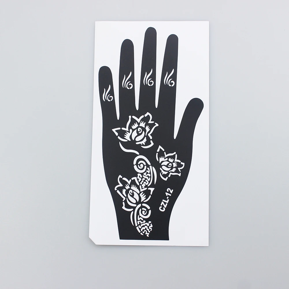 Hot Selling Hand Painting India Mehndi Henna Tattoo Stencil