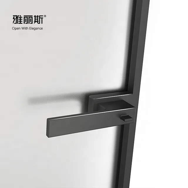 
 YALIS безрамные магнитные замки для дверей из закаленного стекла с рукояткой рычага  
