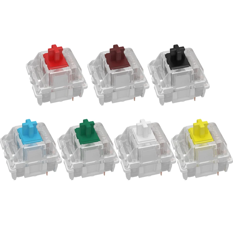Gateron Mechanical Keyboard Switch 3 Pins KS-9 RGB Axis White Yellow Green Black Red Brown Switch Gamer Customize