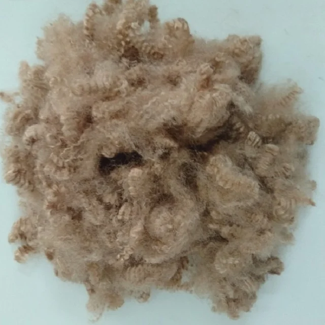 7D HS Brown Polyester Staple Fiber A Grade Vikohasan Manufacturer and synthetic fiber and GRS recycled polyester fibre