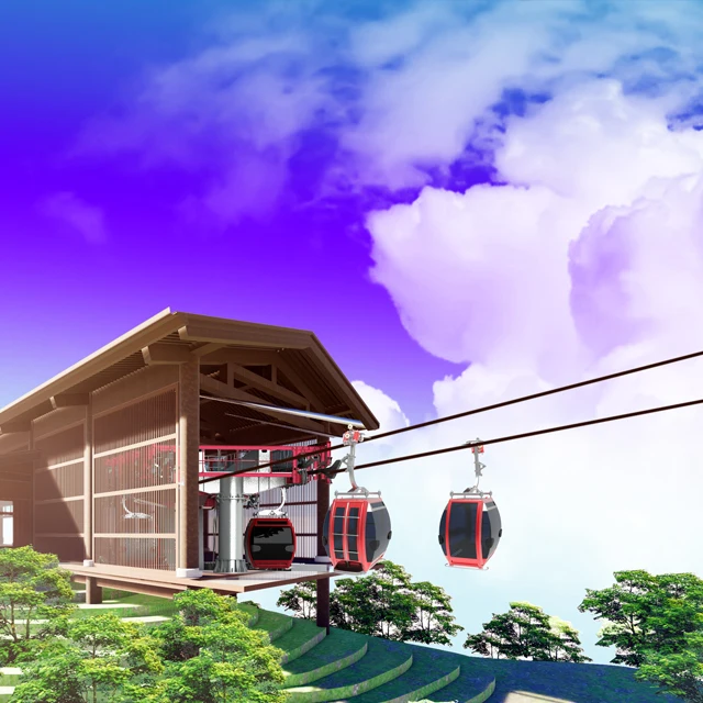 
Eight-person cableway scenic tour ropeway cabins cable car manufacturer cableways tramway 