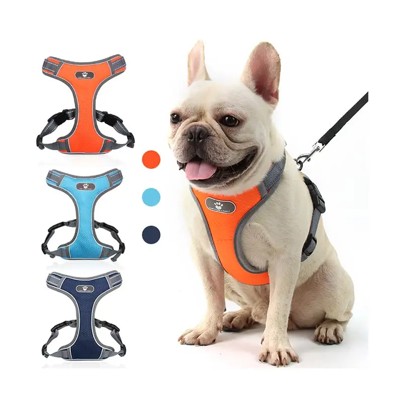 Waterproof Breathable Oxford Pet Harness, Heavy Duty Reflective Strong Dog Harness