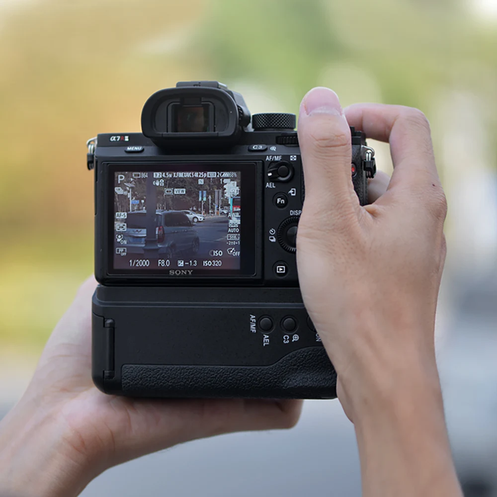  Kingma вертикальный батарейный блок Замена для sony VG-C2EM совместим с альфа a7II a7r II a7m III Кольцо адаптер беззеркальной
