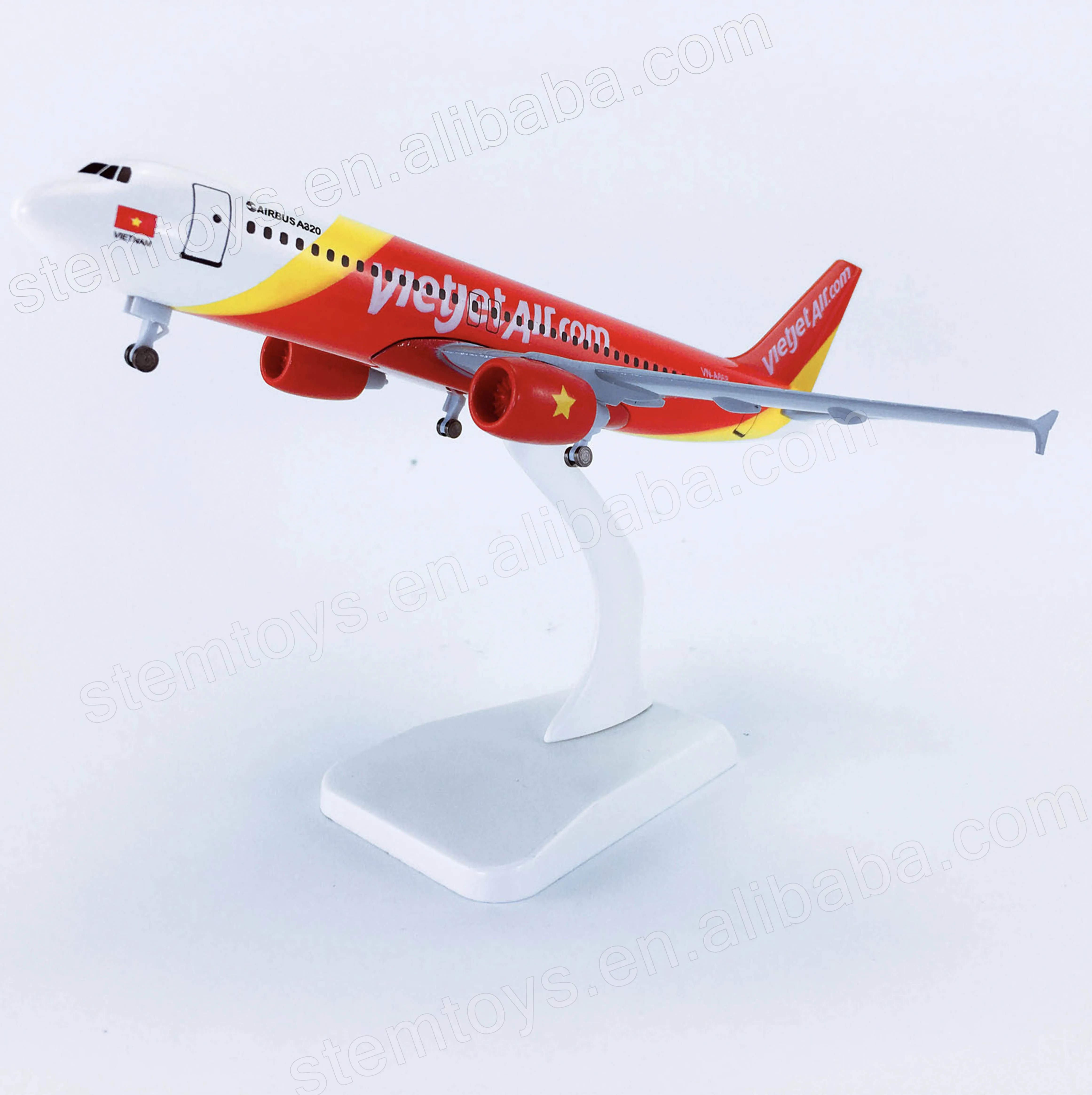20cm Alloy Metal Aircraft Model Vietnam Airlines VietJet Air Airbus A320 Plane Model for Aviation Gift