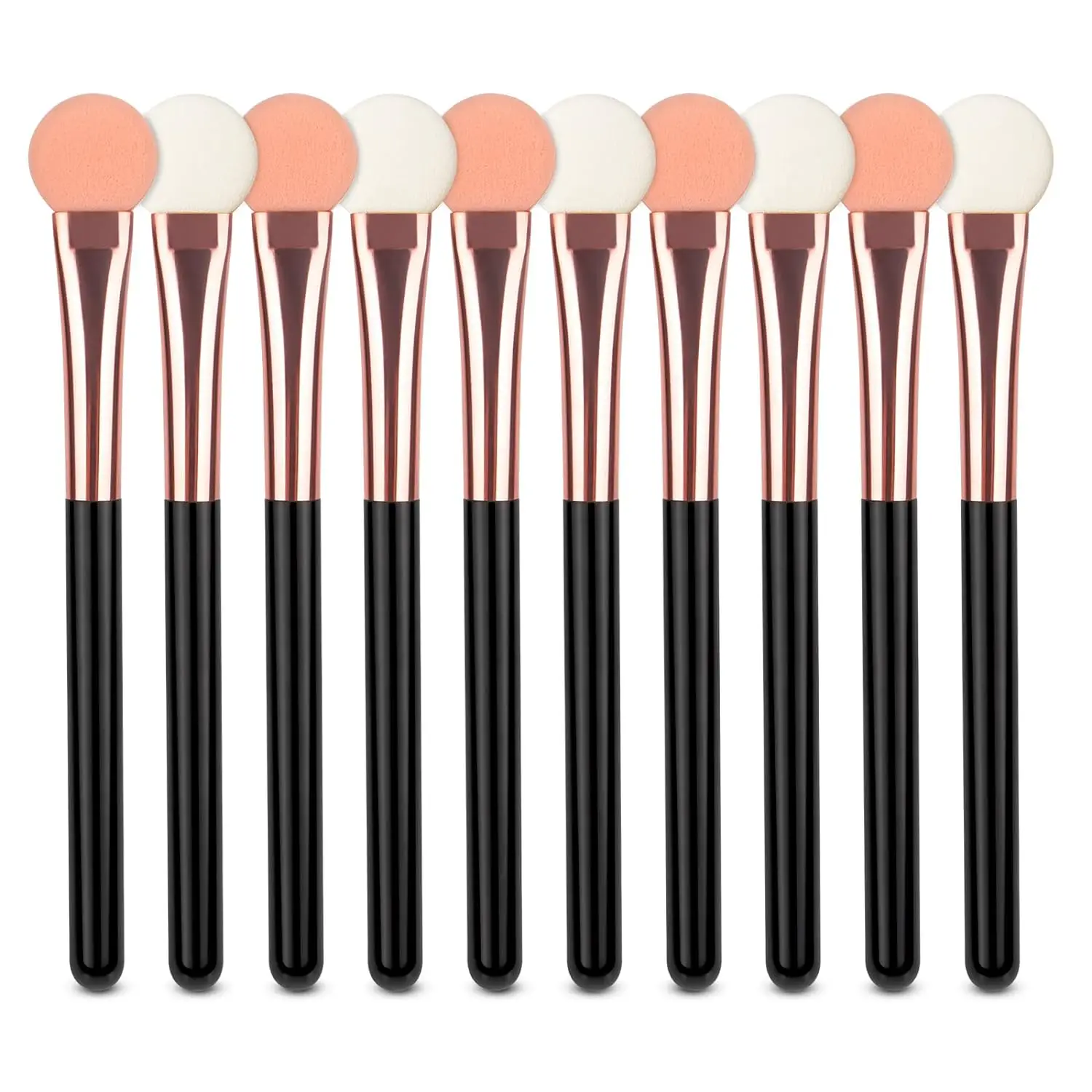 Eyeshadow Applicators Double Sided Sponge Makeup Brushes Reusable 10Pcs Round Foam Eye Shadow Applicator
