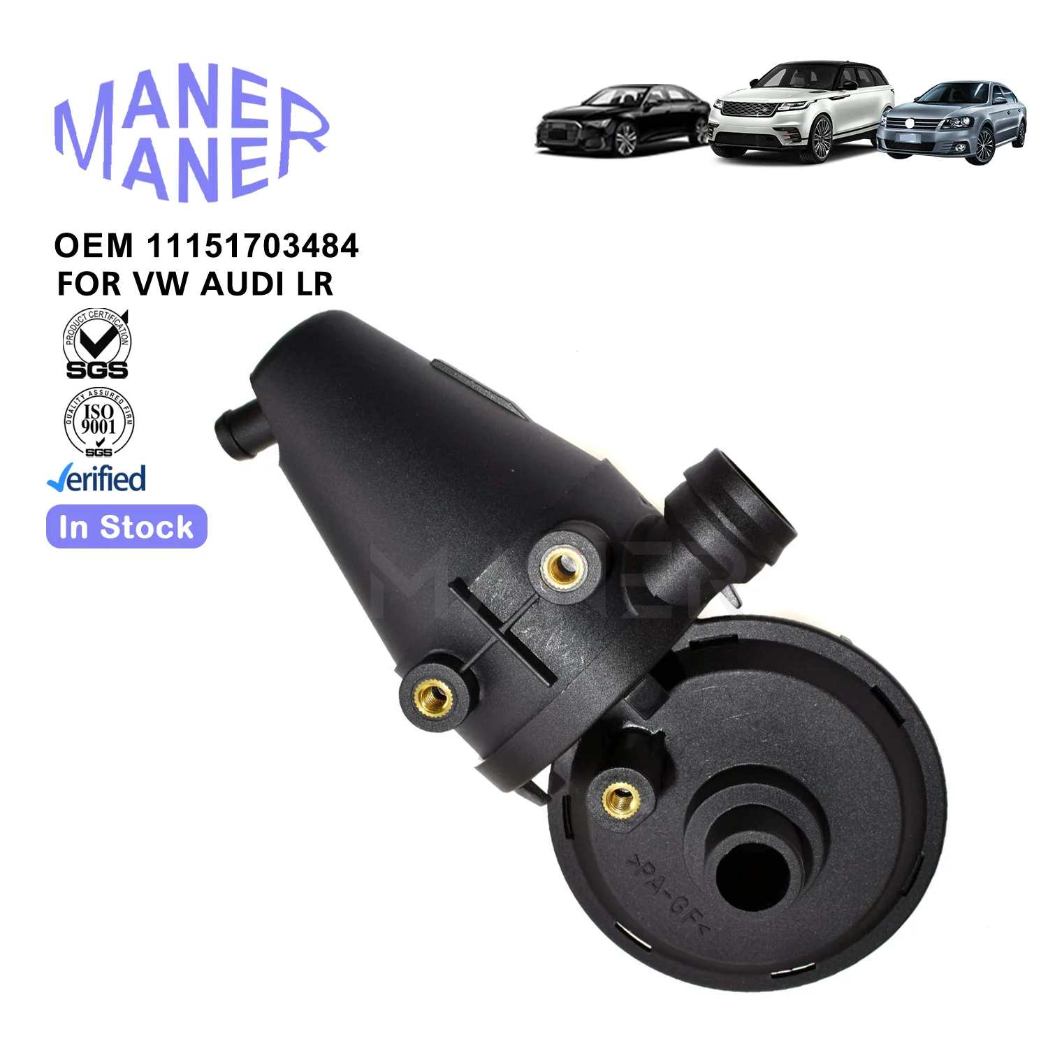 MANER 11151703484 Auto Spare Parts Crankcase Oil Separator PCV Vent Valve Kit for BMW E36 E39