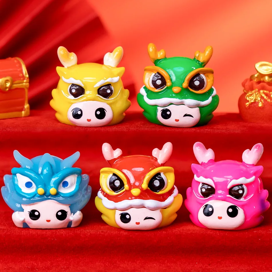 Creative Cute Dragon New Year Small Decoration Doll DIY Figurine Car Ornaments