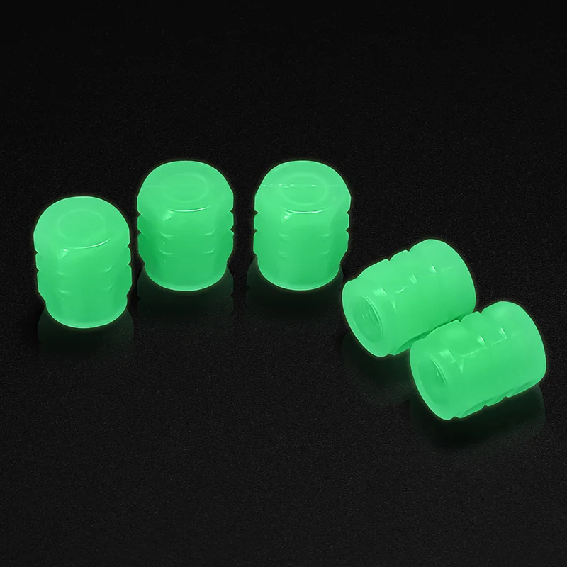 Tire Pressure Cap Plastic ABS Glow In the Dark Luminous Fluorescent Tire Pressure Cap