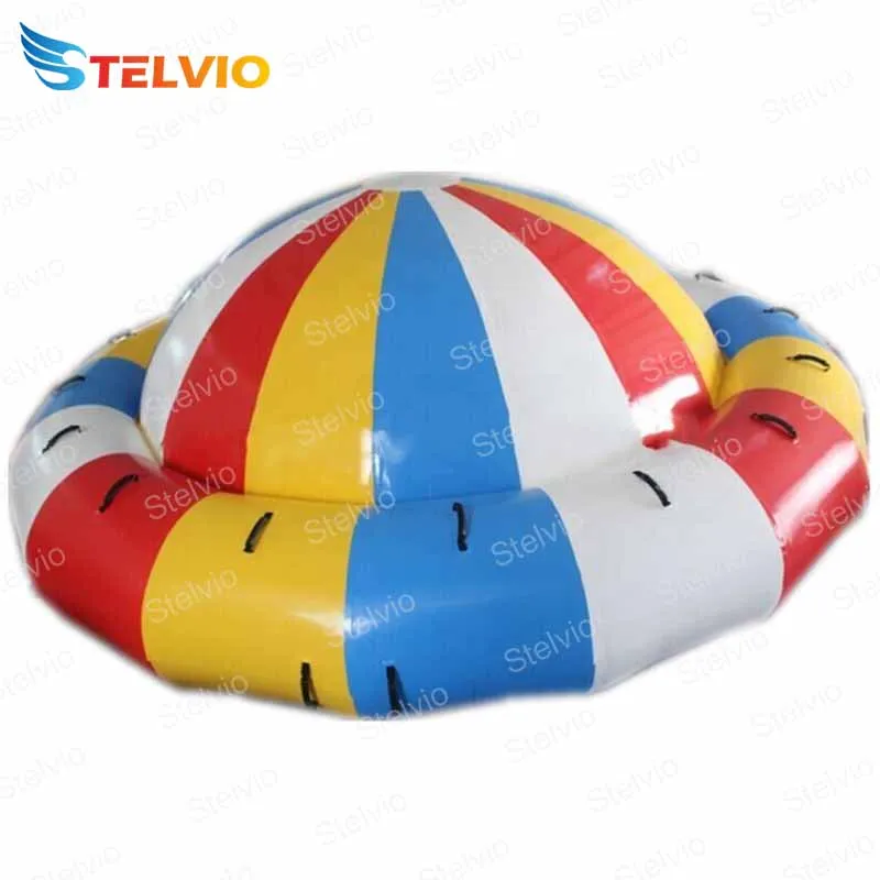 Inflatable Spinning Top UFO Towable Tube water ball For Water Entertainment Inflatable Water Rotating Disco Boat