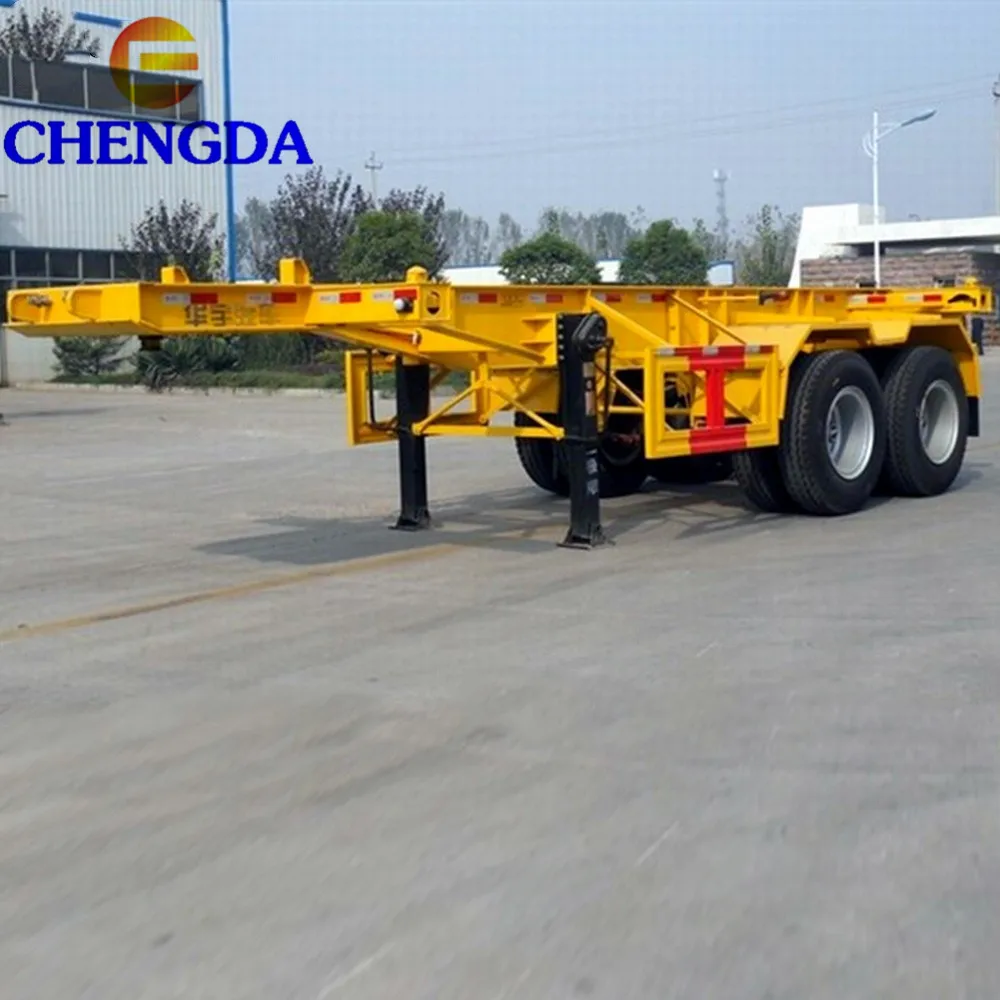 Лидер продаж 2/3 мост 20 футов 40 прицеп-каркас контейнерный транспортный каркас полуприцеп для продажи