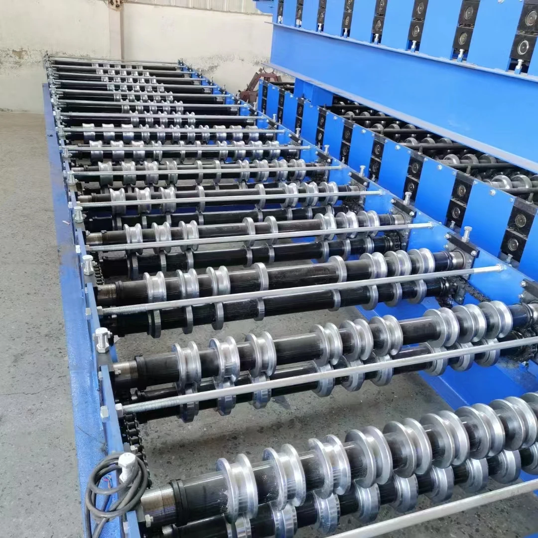 Double Layer Glazed Tile Roll Forming Machine Corrugated and Trapezoidal Roof Sheet Roofing Making Machines