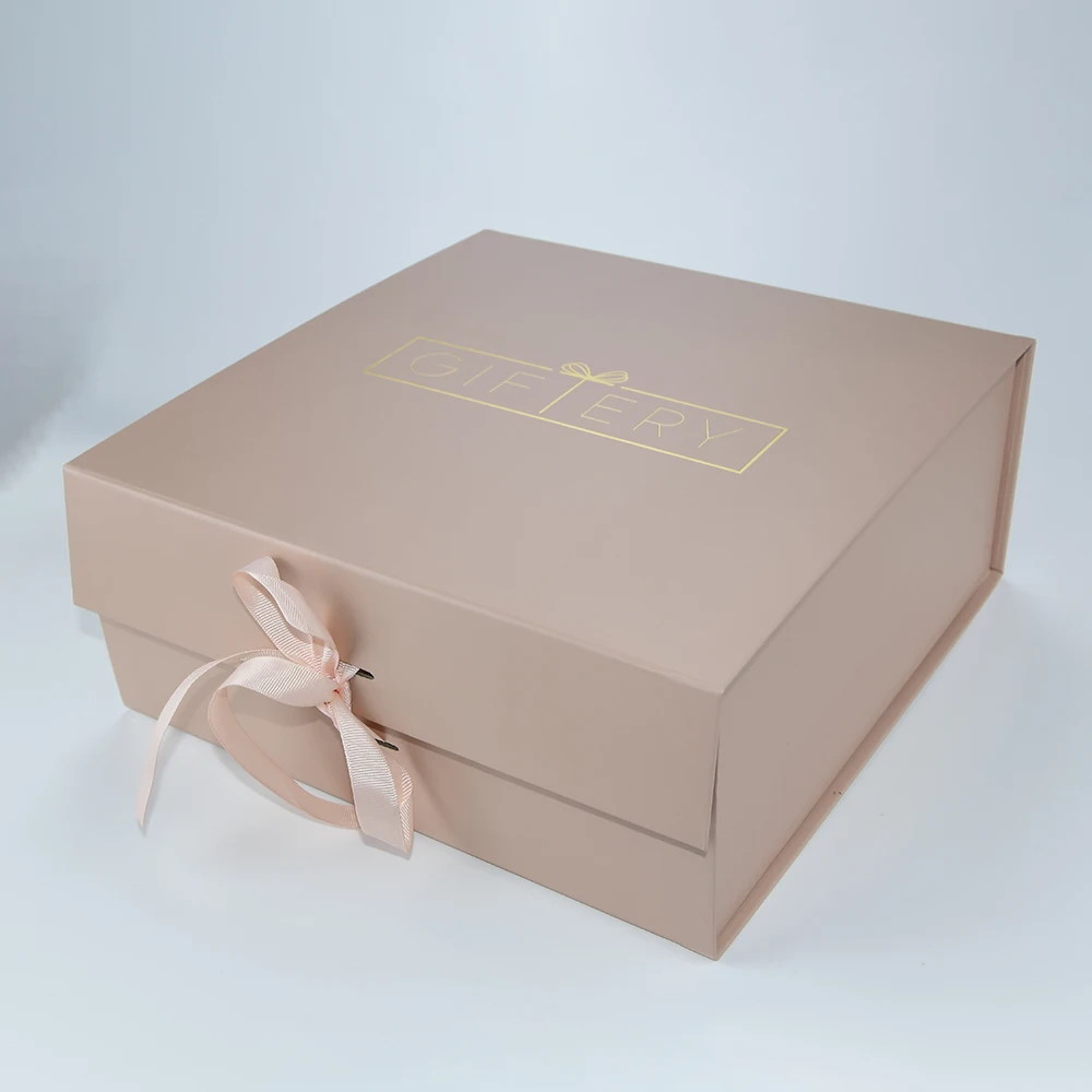 Personalized Geschenkverpakking Virgin Hair Bundles Wig Packaging Box Human Weave Extensions Hair Gift Box with Ribbon Closure