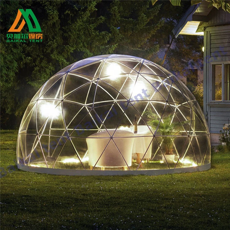  Роскошная Прозрачная Пластиковая купольная садовая палатка igloo 3 6