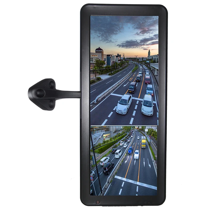 12.3 inch AHD Screen Bus Monitor Split Dual Images Mirror Monitor Side Recording Truck Mirror Monitor