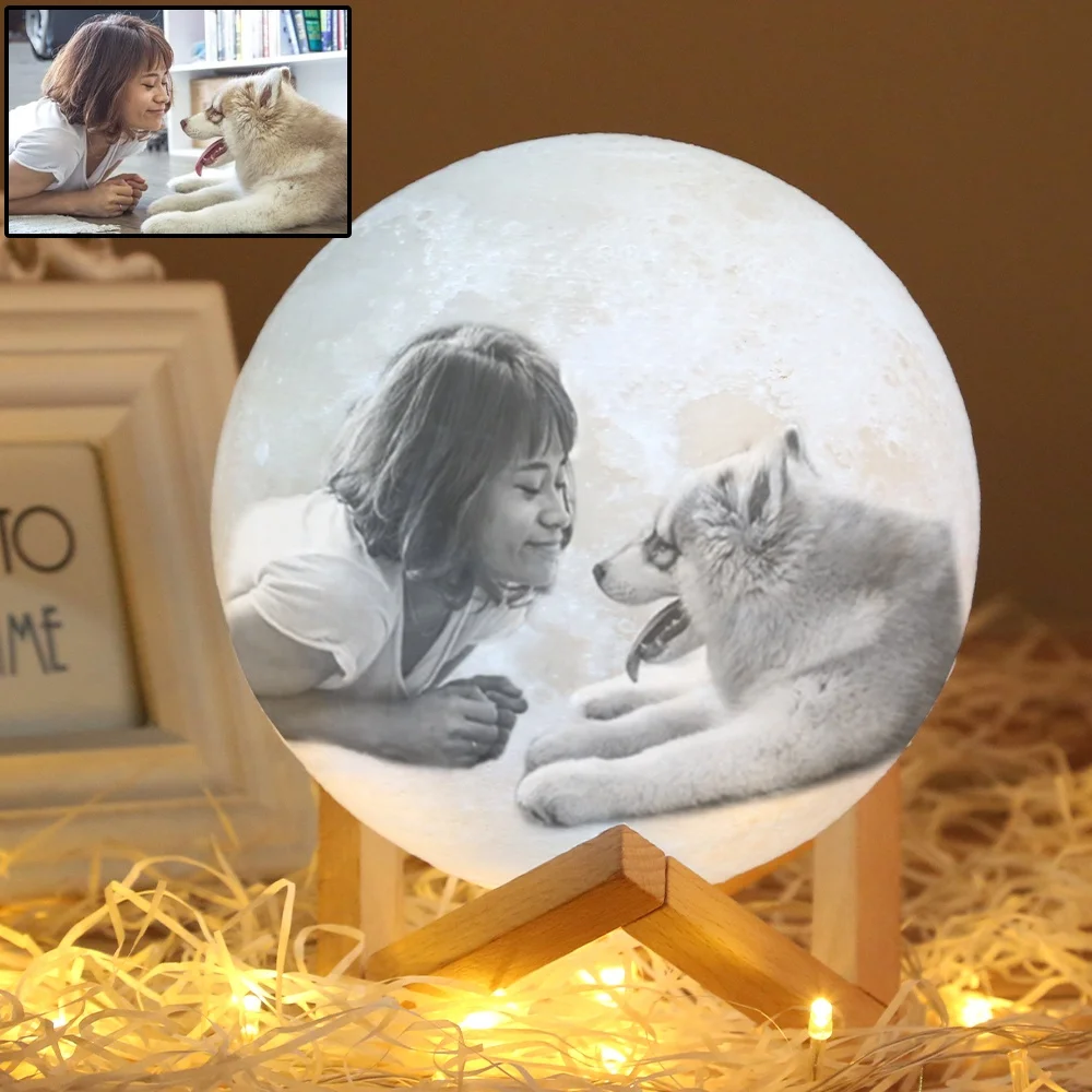 Оптовая продажа, 3D принтер, лампа в виде Луны с сенсорным управлением, 3D печать, лампы в форме Луны, ночник, рождественские подарки