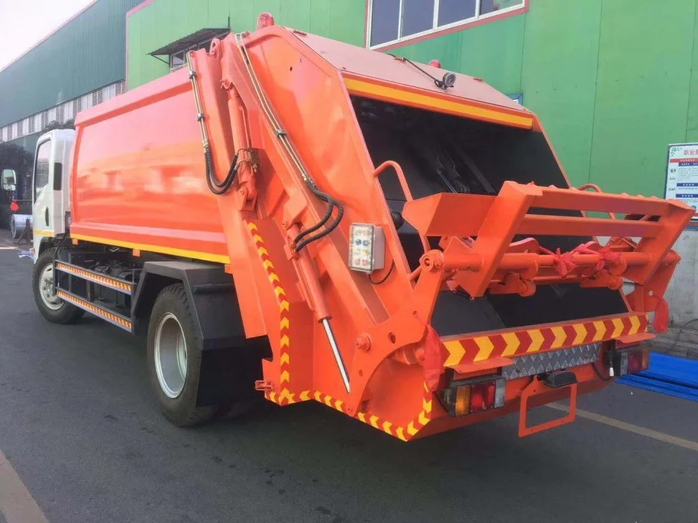 China factory hot sale ISUZU 9 CBM 4x2 Rubbish compression refuse Collector Garbage Compactor Truck  Collect compact Vehicle