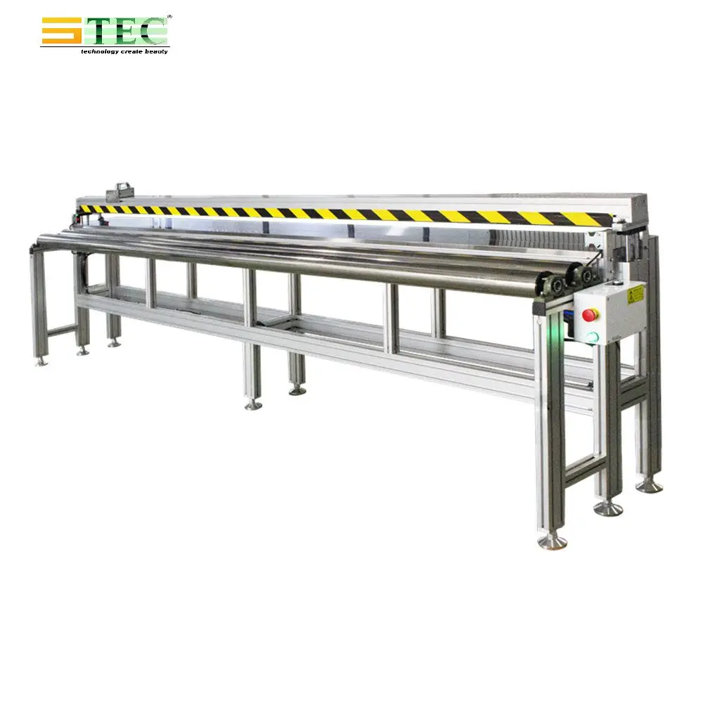 Manual Fabric Roller Blinds And Cutting Table Machine For Sunscreen/Blackout/Zebra Roller Blind Fabric