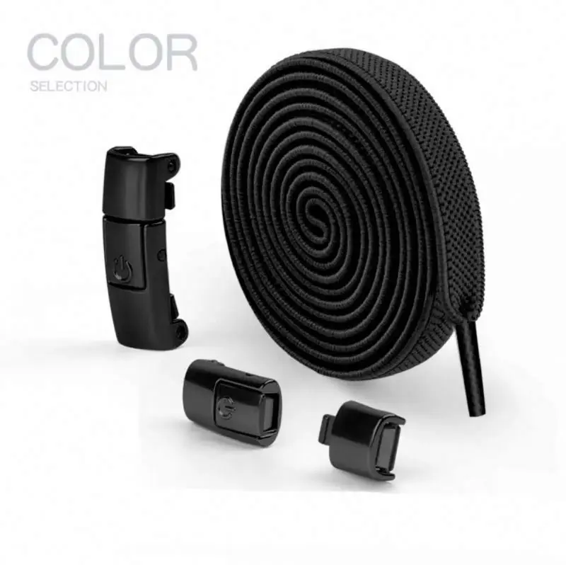 No Tie Shoe laces Press Lock Shoelaces without ties Elastic Sneaker Kids Adult Widened Flat Shoelace for Shoes