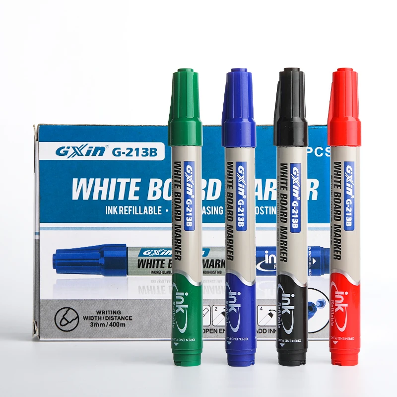 GXIN G-213B dry erase marker Repeated Filling white board marker refillable school office OEM ODM Available whiteboard marker