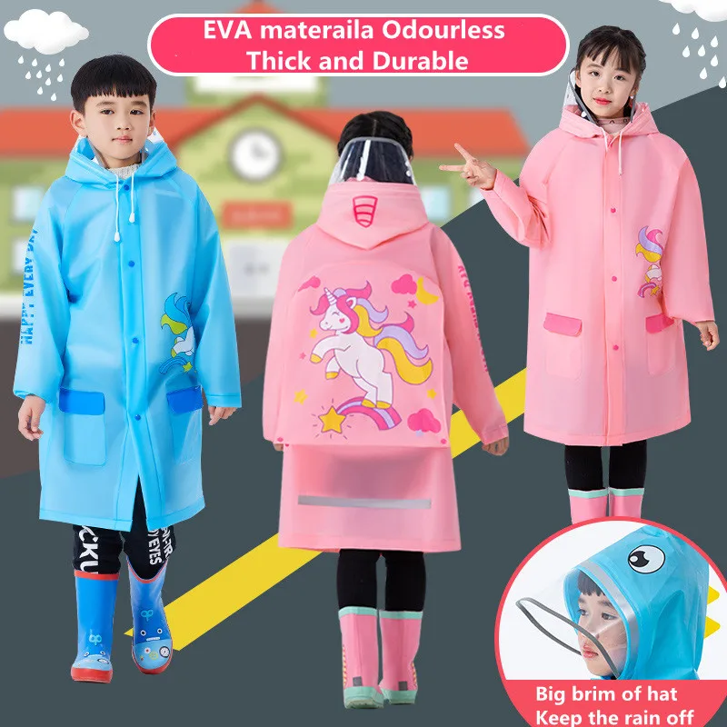 Sunday  Factory  child raincoat sleeve rain poncho raincoat for kids