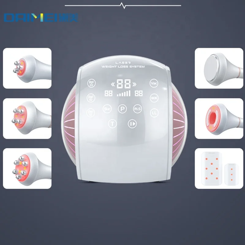 6 In 140K 80K Vacuum Cavitation System Tripolar RF Body Slimming Sculpting  Machine Lipo Laser  Equipment