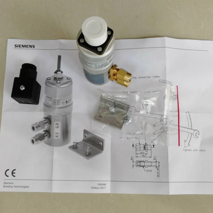 Original Siemens Differential pressure sensor QBE3100-D10 for liquids and gase QBE3100-D6 Controller QBE3100-D1 QBE3100 Series