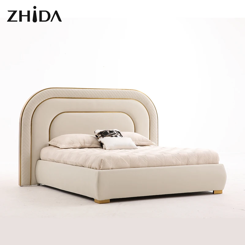 Foshan furniture factory wholesale luxury bed king size bed frame luxury bedroom furniture set luxury king size bed classic