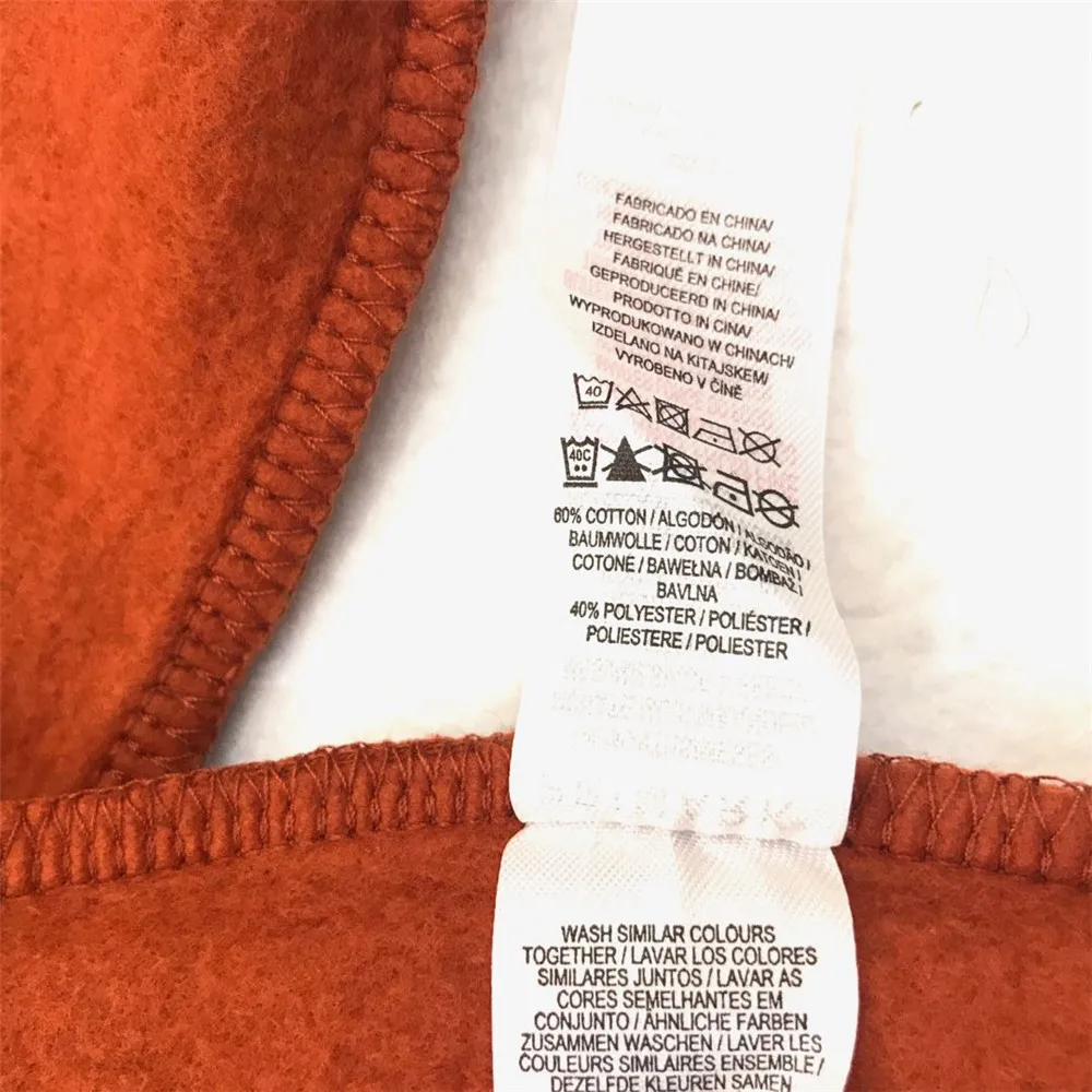 
Stock Newborn baby Winter Orange Long Sleeve Cartoon Children Top Kids Cotton Baby T Shirts Boys 