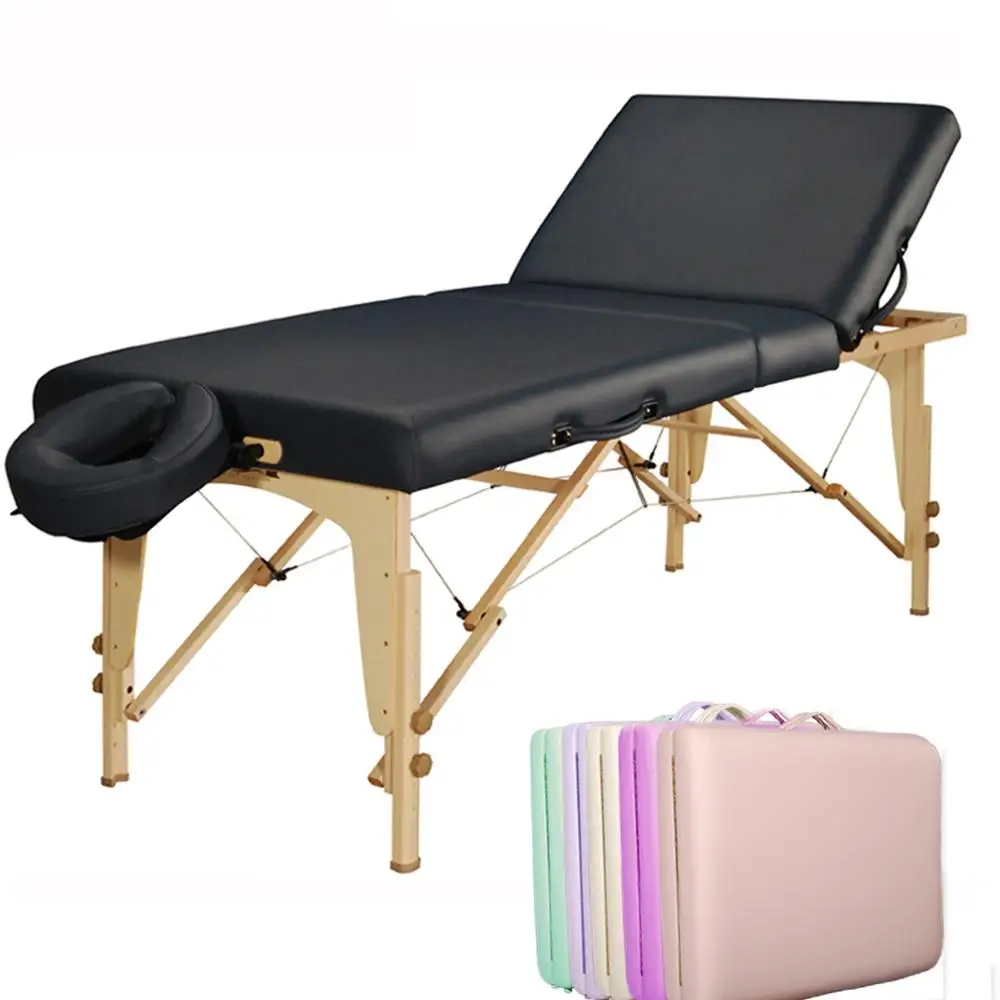 
Mt Midas Tilt Massage Couch Wooden Portable Massage Table Bed 