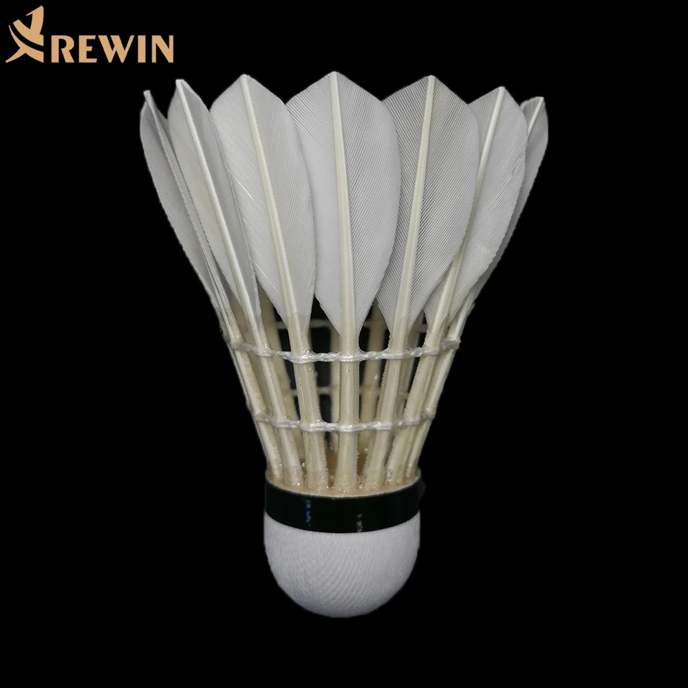 Super Quality All Round Goose Feather Badminton Shuttlecock for International Tournament