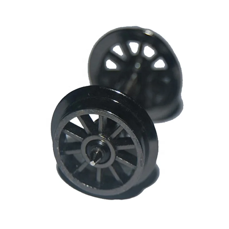 Позолоченная черная стальная ось, Литые колеса, модель поезда